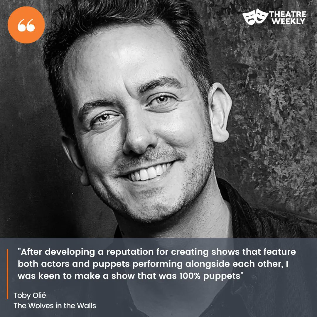 TobyOlie's tweet photo. I chatted all things #WolvesInTheWalls with the fine folk @theatre_weekly 🐺 
Have a read here: https://t.co/JNDqEdjfjI https://t.co/LPP9UeDoGy