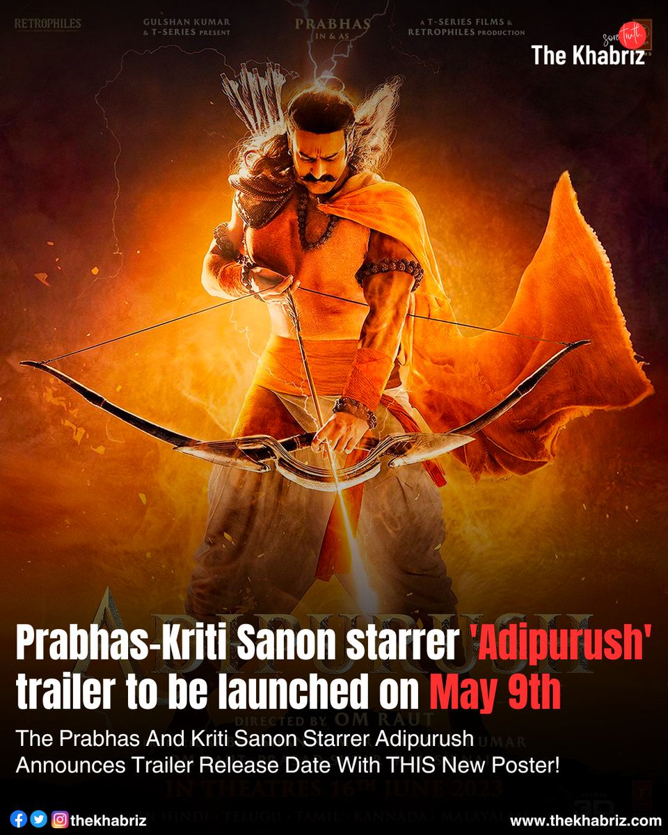 The Prabhas And Kriti Sanon Starrer Adipurush Announces Trailer Release Date With THIS New Poster!
#Prabhas #Adipurush #Prabhas #KritiSanon #SaifAliKhan #TrailerLaunch