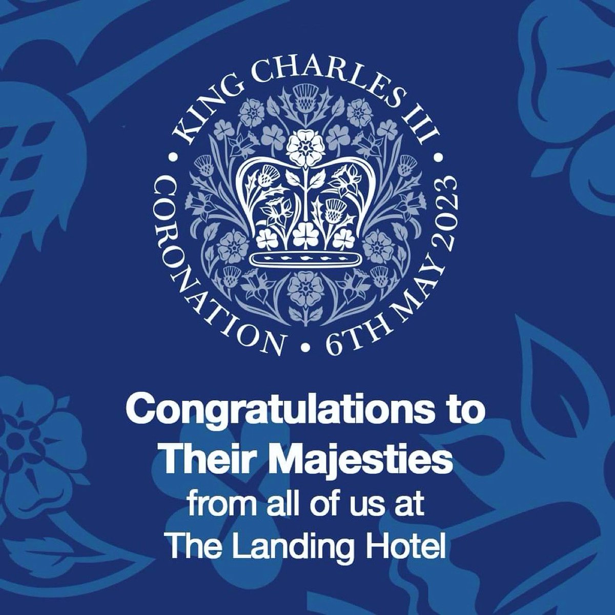 Our team at The Landing Hotel would like to congratulate Their Majesties The King and The Queen Consort on their Coronation today.

We join the nation in celebrating this significant day in our country’s history. 

#TheCoronation #Coronation #CoronationDay #CoronationWeekend