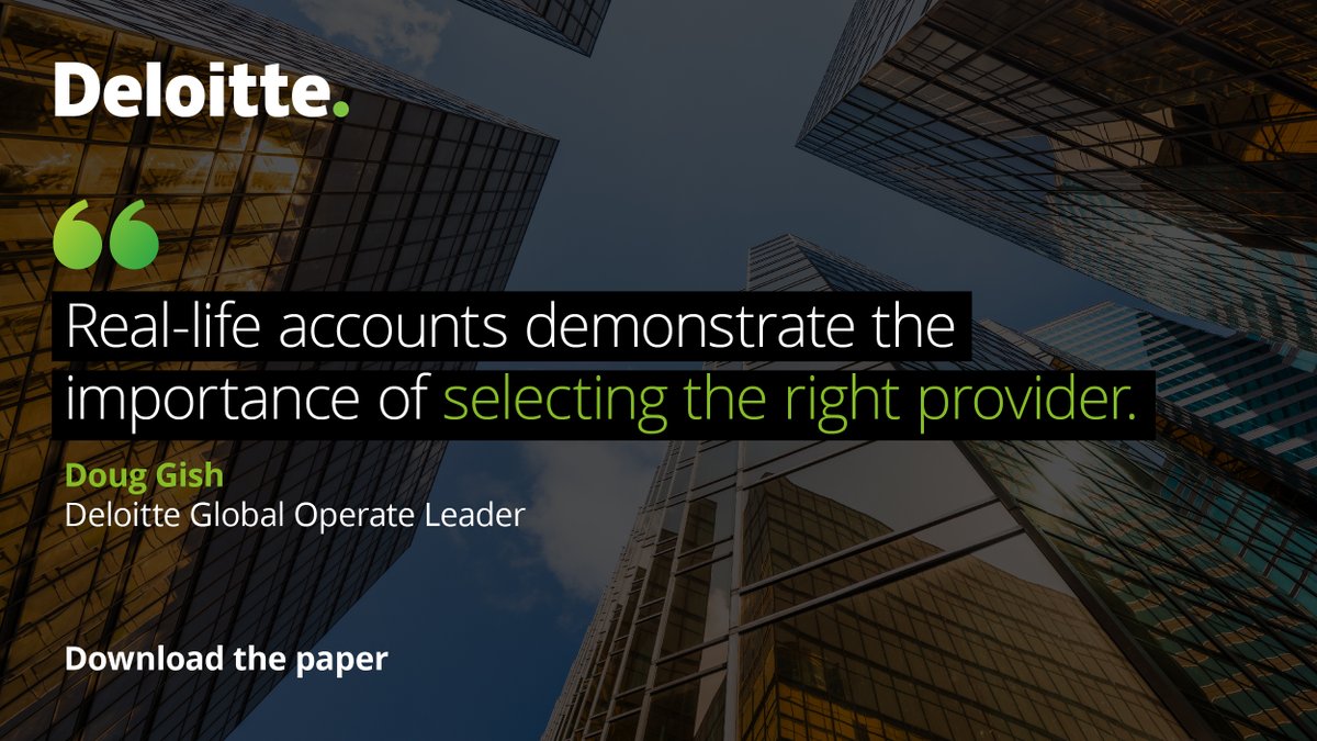 DeloitteBizOps's tweet photo. Uncover the opportunities and challenges organizations face as they forge relationships with next-generation managed service providers in this latest Harvard Business Review Analytic Services paper. 
 
Download here. https://t.co/iiOzsiDZ99
#OperatewithDeloitte #HBR https://t.co/SHFXXspT7o