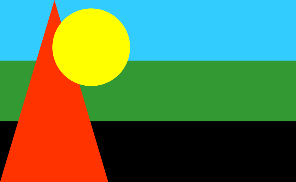Le vrai drapeau de l'île de la Réunion est celui ci POINT!!!
l'autre il est fait par un zoreil descendant d'esclavagiste!!!