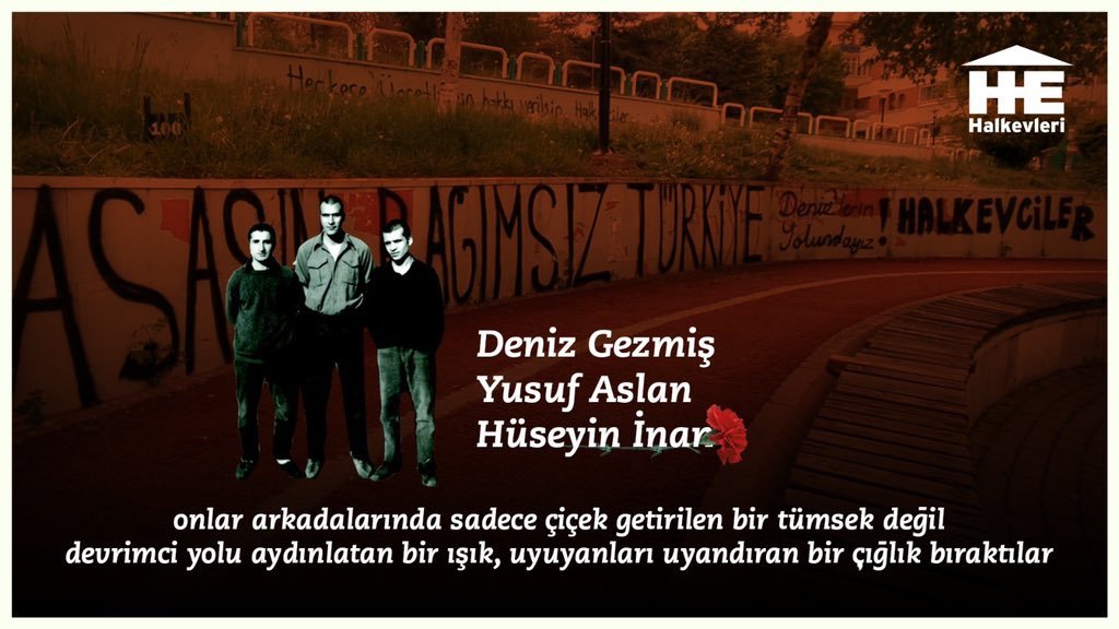 Onlar arkalarında sadece çiçek getirilen bir tümsek değil, devrimci yolu aydınlatan bir ışık, uyuyanları uyandıran bir çığlık bıraktılar.

Deniz Gezmiş’i, Yusuf Aslan’ı, Hüseyin İnan’ı bağımsızlık kavgamızda yaşatıyor, saygıyla anıyoruz!  #6Mayıs1972 
#6Mayıs3Fidan