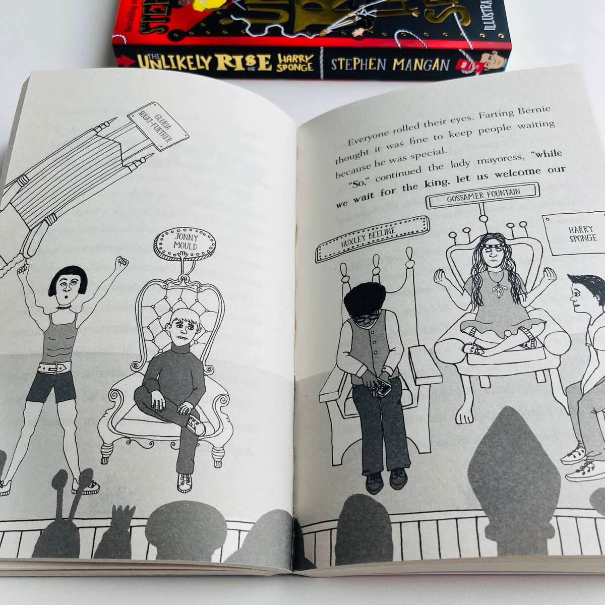 scholasticuk's tweet photo. The beaver hats are on!
The throne is ready!
The Crown Duels are about to begin!
Make your kids laugh with The Unlikely Rise of #HarrySponge - the wickedly funny royal read by @StephenMangan & @neeneelou is out now
#Coronation https://t.co/BGDfS9gikj