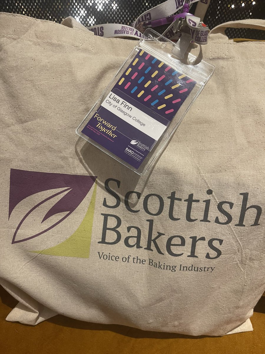 lmf84's tweet photo. All set for another day at @ScottishBakers conference at @HiltonGlasgow representing @CofGCollege!  Cannot wait https://t.co/u8eFQHDDOw