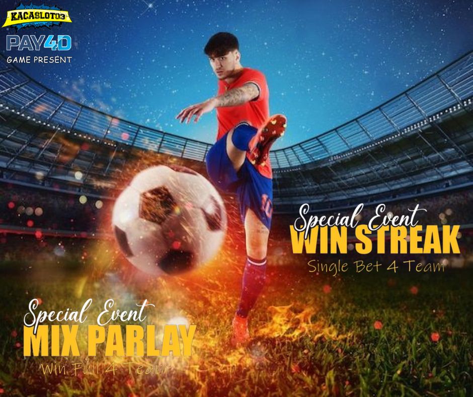 Wenny53681776's tweet image. Yuk Kepoin Kacaslot03 EVENTS  EXTRA BONUS MIX PARLAY WIN &amp;amp; WIN STREAK FULL 4 TEAM ✅Minimal Odds Per TIM = 1.80 📷 INFO LEBIH LANJUT : 📷#sbow #SBOE #SBology #sboccia #sbobetpk
