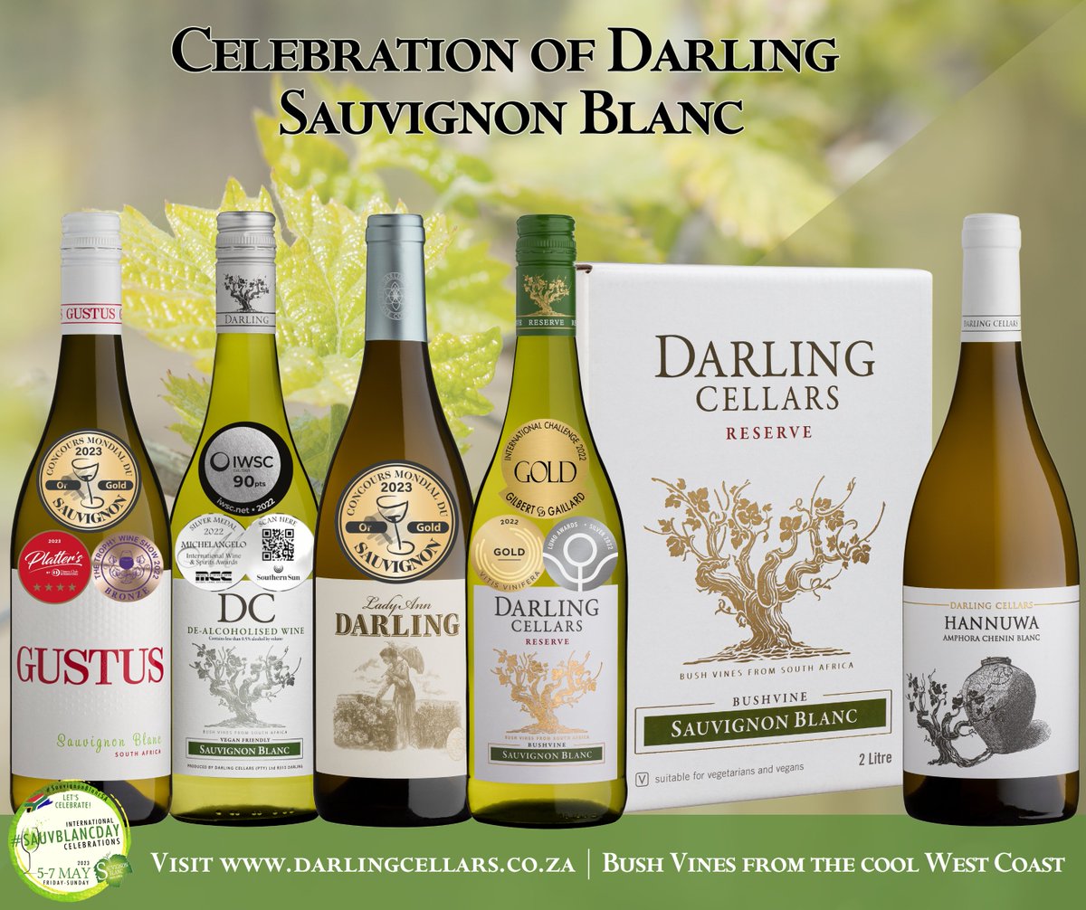 Darling Sauvignon Blanc wines will be available at our second Country Market today from 10:00 to 16:00. A delicious meal and a relaxing day await you at Darling Cellars. Every first Saturday, the Country Markets will take place.

#SauvBlanclovers #SauvBlancDay2023 #SauvBlancDay