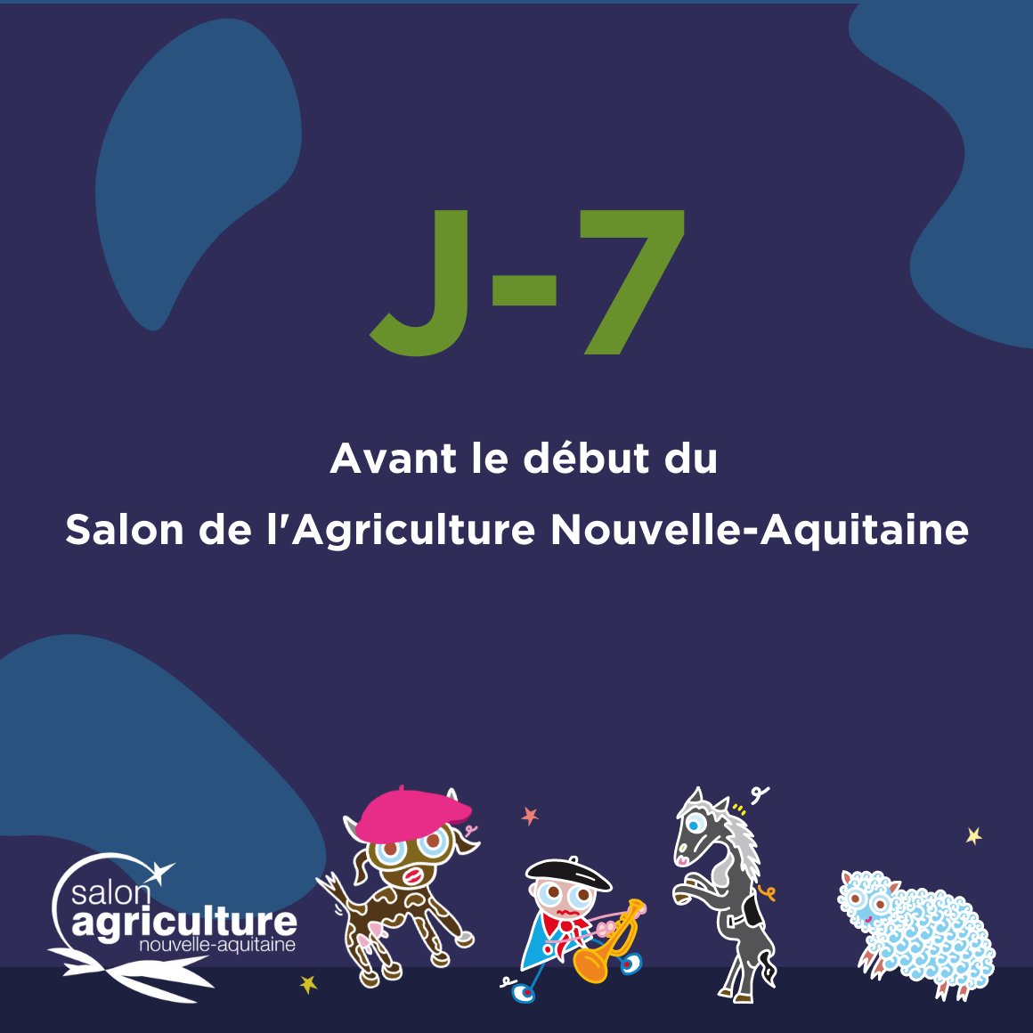 Agri_Aquitaine's tweet photo. J-7 avant l’ouverture du #SANA2023!🐮
Rendez-vous autour de la thématique: “L’agriculture est notre univers et chaque #agriculteur est une étoile” en lien avec la @Foirebordeaux: “L’odyssée des étoiles"
📅13-21 mai
📍Parc des Expos Bordeaux
👉 https://t.co/RTMsqieO9b
#aimetonagri https://t.co/P4xksO7ac5