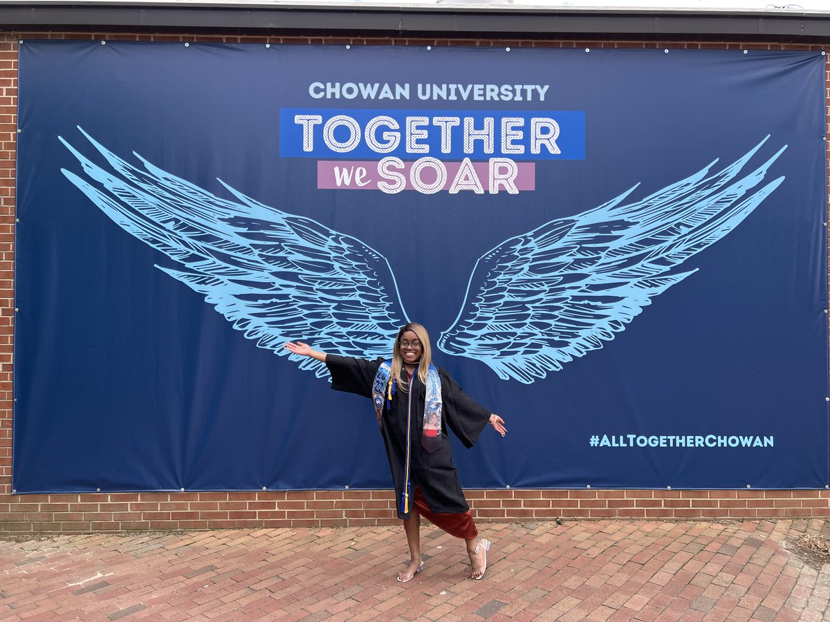 ChowanU's tweet photo. It's graduation day for the Class of 2023! Our Hawks are spreading their wings today, and they will SOAR. #CUClassof2023 #TogetherWeSOAR #ChowanUniversity #Classof2023 https://t.co/t8jbL1Aqmk