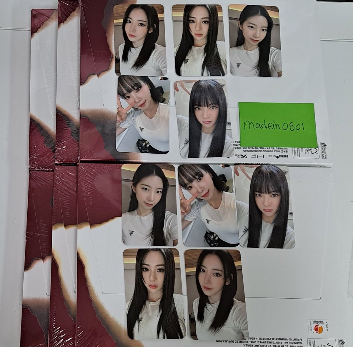 madein0801's tweet photo. — ꒰ #niniUD — Le Sserafim Unforgiven Album Set Photobook and Yes24 POB ꒱
Some sets arrived at my korean address already. https://t.co/WUUjuLxbSZ