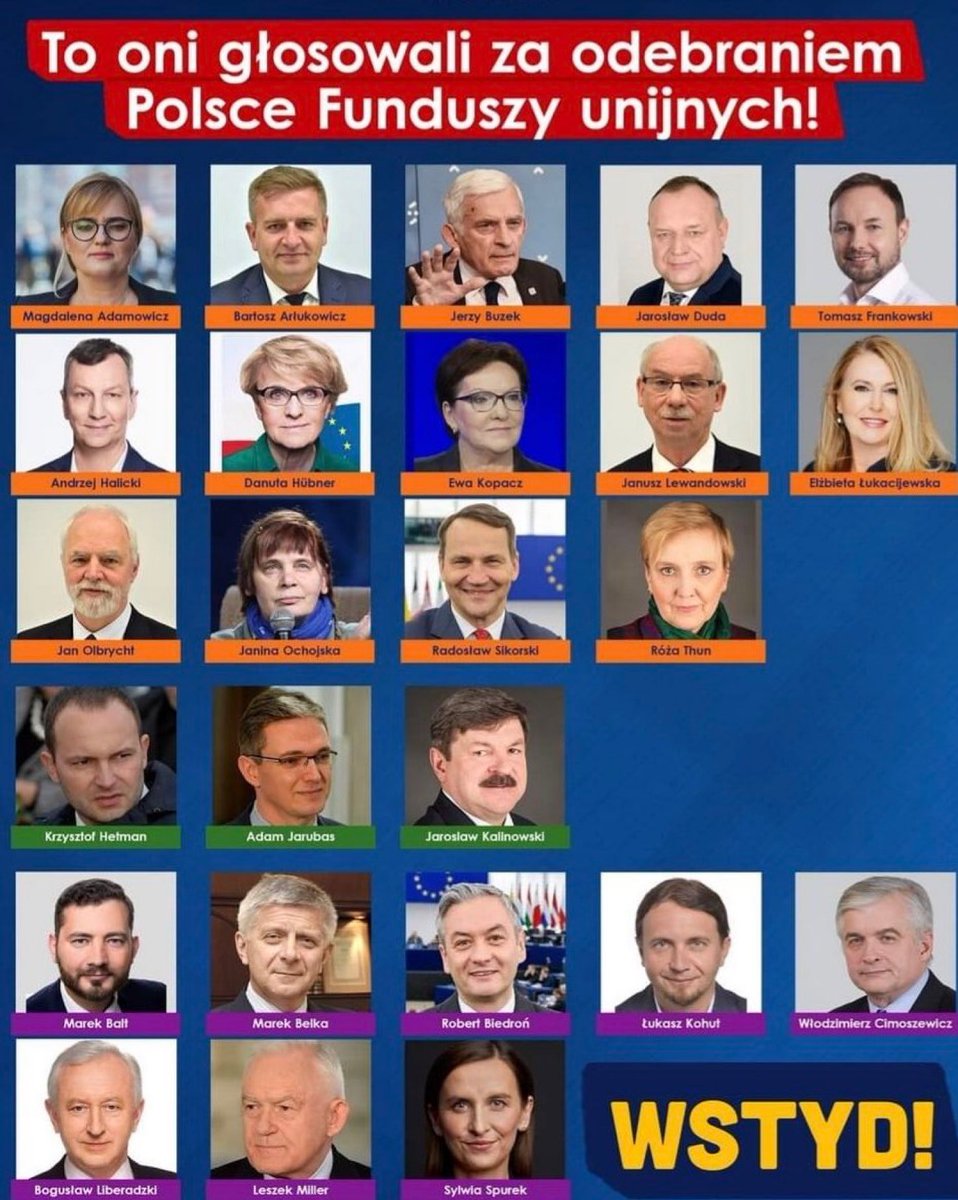 bartek611's tweet photo. @DorotaGth #POExit
Jedyna taka delegacja w PE głosującą przeciwko Polsce i jej Obywateli..... https://t.co/gK0ex5WLX6
