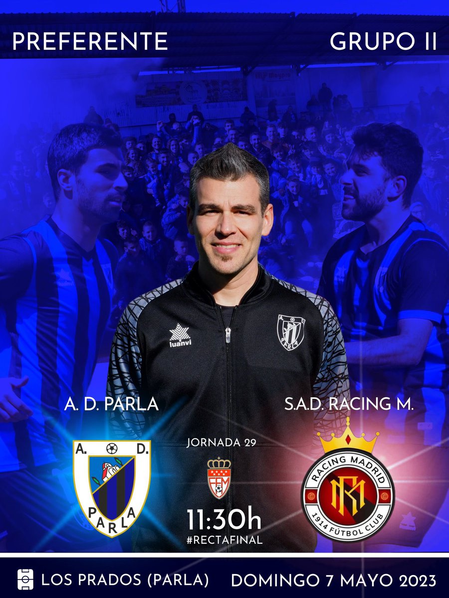 👀⚽️ ¡Partidazo en el horizonte! 💙🖤

¡A por el #ParlaRacingMadrid… JUNTOS!