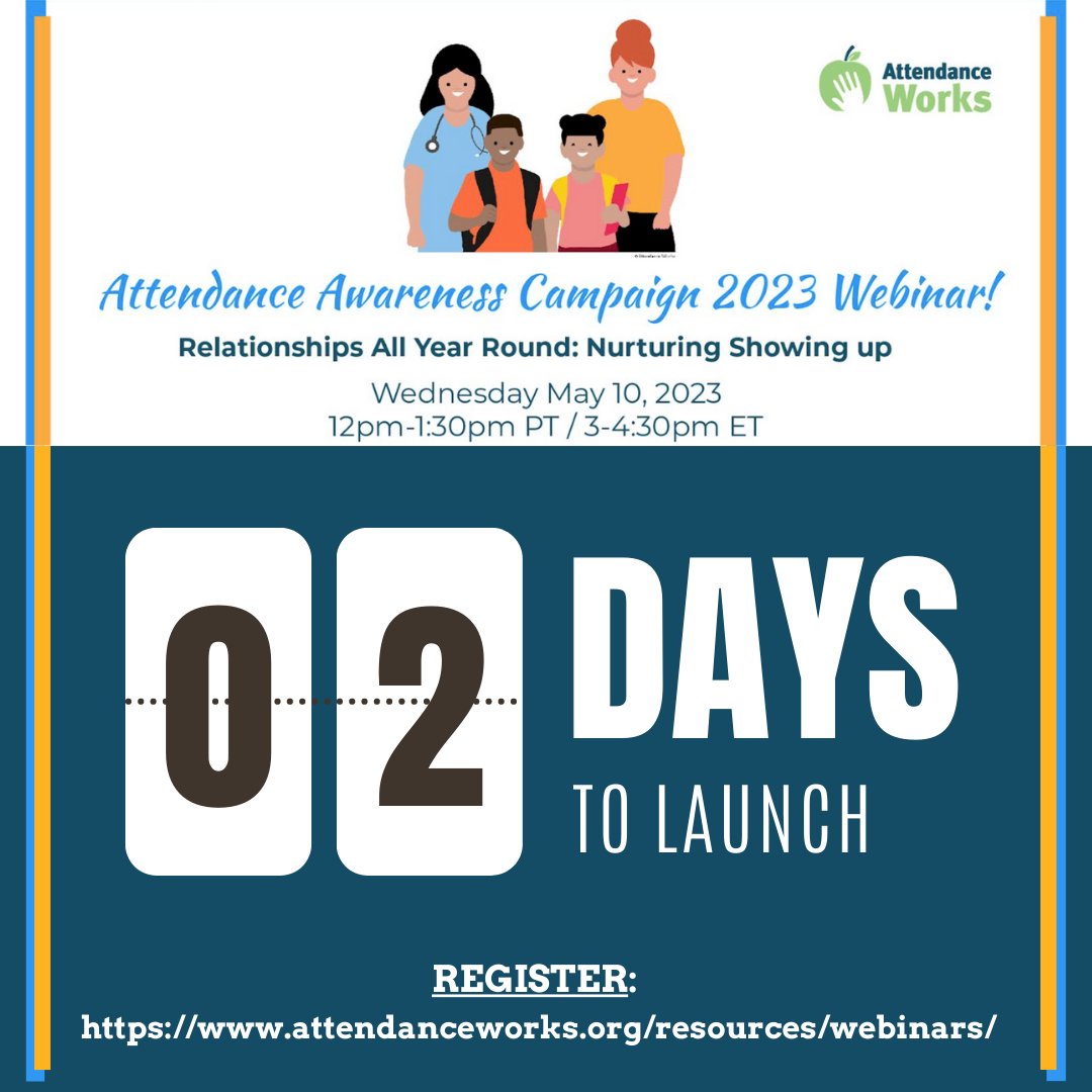 Attendance Works on Twitter "Have you heard? There's only 2️⃣ days