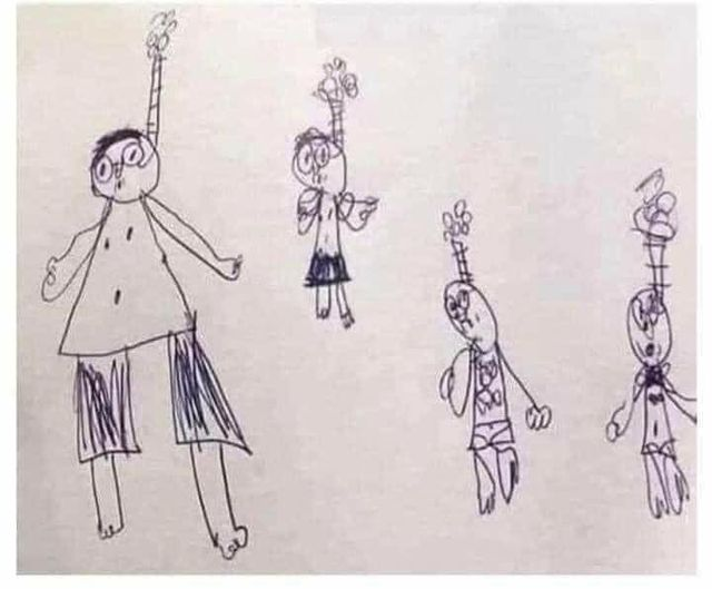 yannleroux's tweet image. Notre enfant de six ans nous a remis un mot. Son professeur nous avait convoqués, ma femme et moi, pour une réunion d&apos;urgence. Nous avons demandé à notre fils s&apos;il avait une idée de la raison de cette convocation et il nous a répondu : &quot;Elle n&apos;a pas aimé un dessin que j&apos;ai fait.&quot;