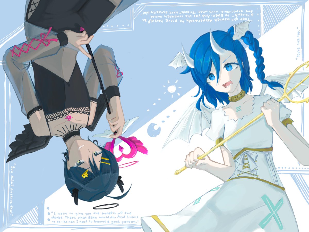 Fuzziki's tweet image. ☀️🌙 #drdt #DanganronpaDespairTime #DavidChiem #AreiNageishi