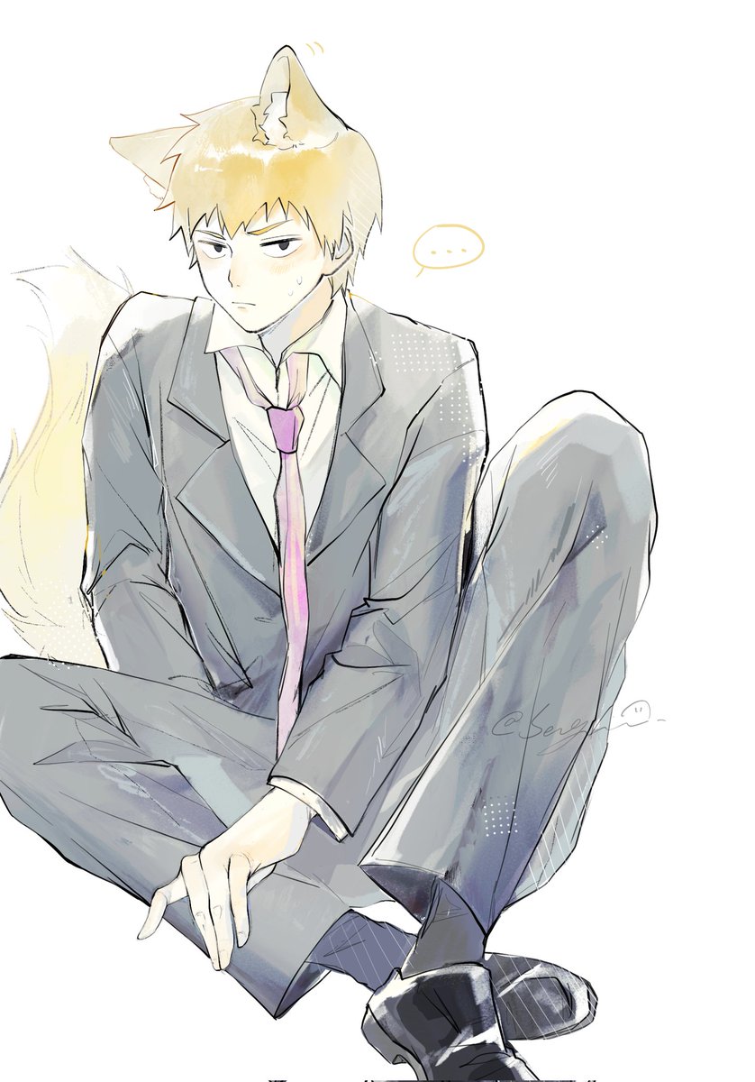 SenGui_'s tweet photo. 不��意思，狐狸尾巴露出来了🦊
#モブサイコ100 #reigenarataka https://t.co/EPYgH47JjL