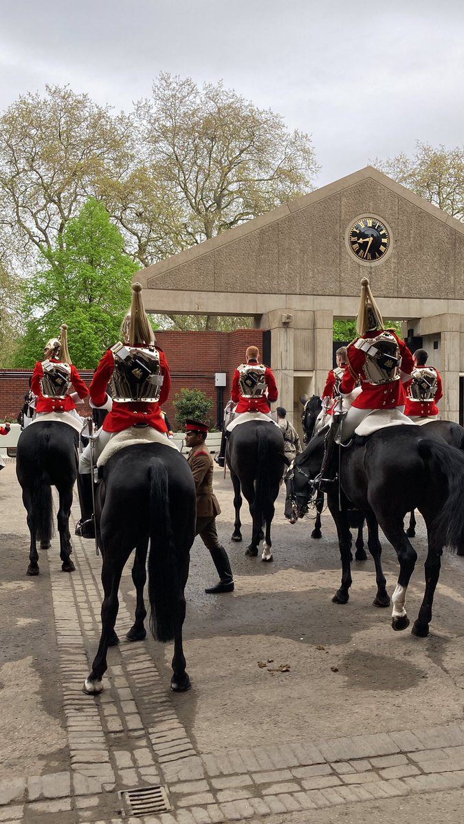 Let’s get this party started - behind the scenes at Hyde Park Barracks on #Coronation day