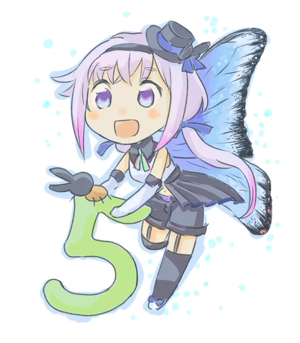 ピノ様五周年おめでっとございまぁす!  #ピノの自由帳