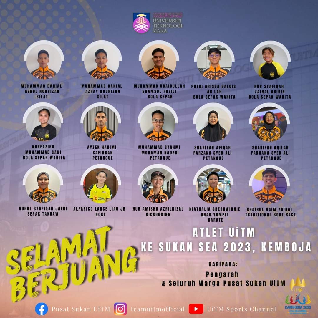 nruitmsa's tweet photo. Daripada:
Pengarah &amp; Seluruh Warga Pusat Sukan UiTM
#UiTMdihatiku
#HEPPadu
#PusatSukanUiTM
#FightTogetherWinTogether
#WhenTheLionRoar https://t.co/jcBkMQzFnd