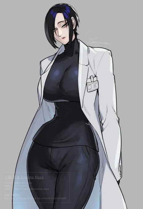前に描いて載せ忘れていた女医さん
