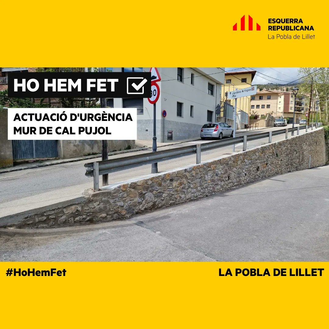 ERCPoblaLillet's tweet photo. ✅ #HoHemFet

🗣️ En aquesta legislatura ho hem fet! 

#ERCLaPobladeLillet #SomSetze #Útils #LaPobladeLillet #Berguedà https://t.co/g4FURJpQ17