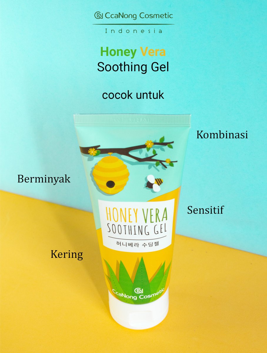 CcaNongID's tweet photo. #Honeyvera Soothing Gel dari #CcanongIndonesia cocok buat semua jenis kulit loh! https://t.co/DJRhyOWxtD