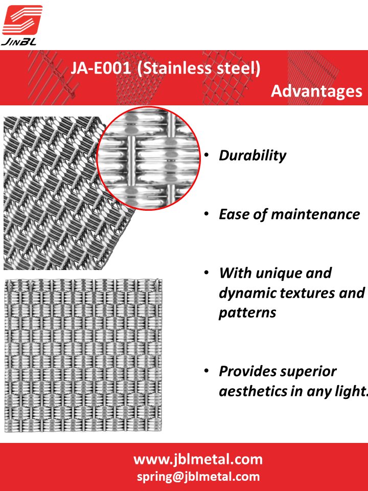 JblMetal's tweet photo. Looking to add a unique touch to your building project? Discover how architectural wire mesh can enhance your design and functionality. https://t.co/pAYW0I14Wd