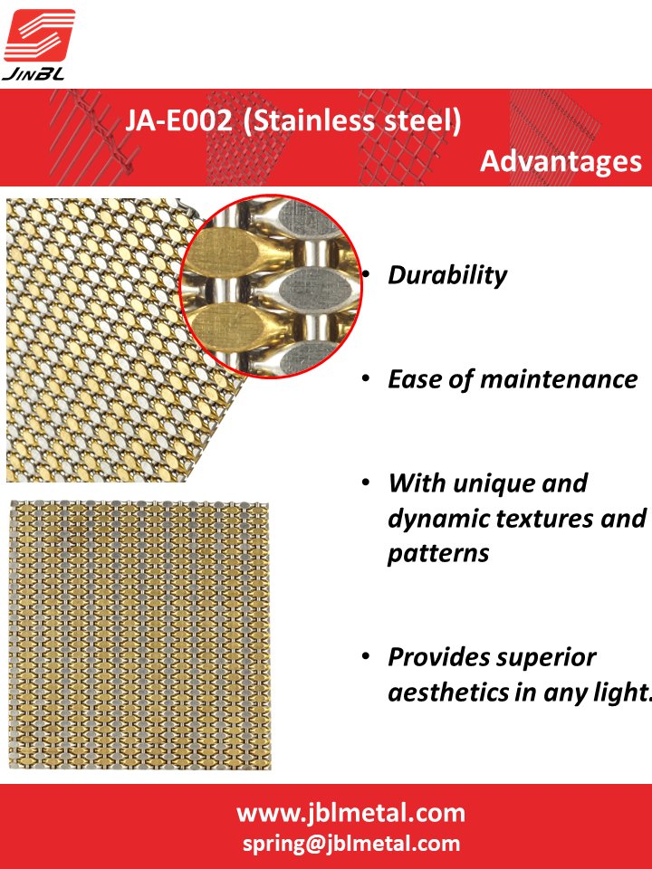 JblMetal's tweet photo. Looking to add a unique touch to your building project? Discover how architectural wire mesh can enhance your design and functionality. https://t.co/pAYW0I14Wd
