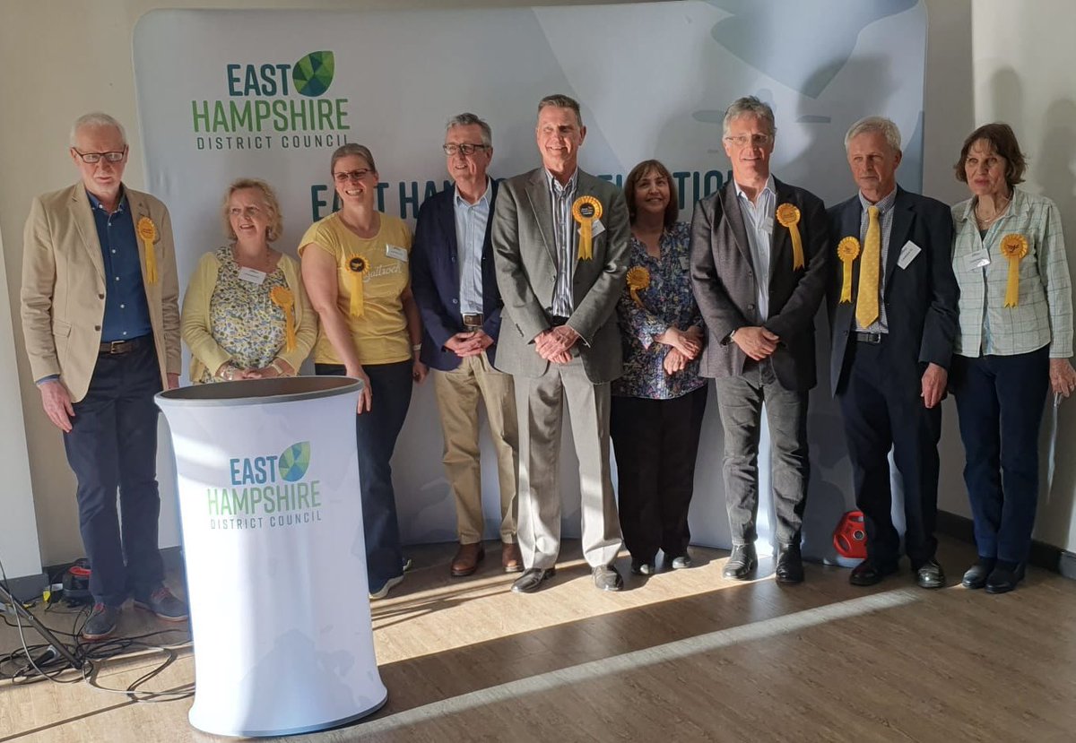 EHLibD's tweet photo. Introducing our wonderful newly elected @LibDems East Hampshire District Councillors. Thank you everyone who voted Liberal Democrat, and to those who turned up with the hope to vote. Each of these candidates will do everything they can for our district, and those in their ward 🔶 https://t.co/qQaSl255cl