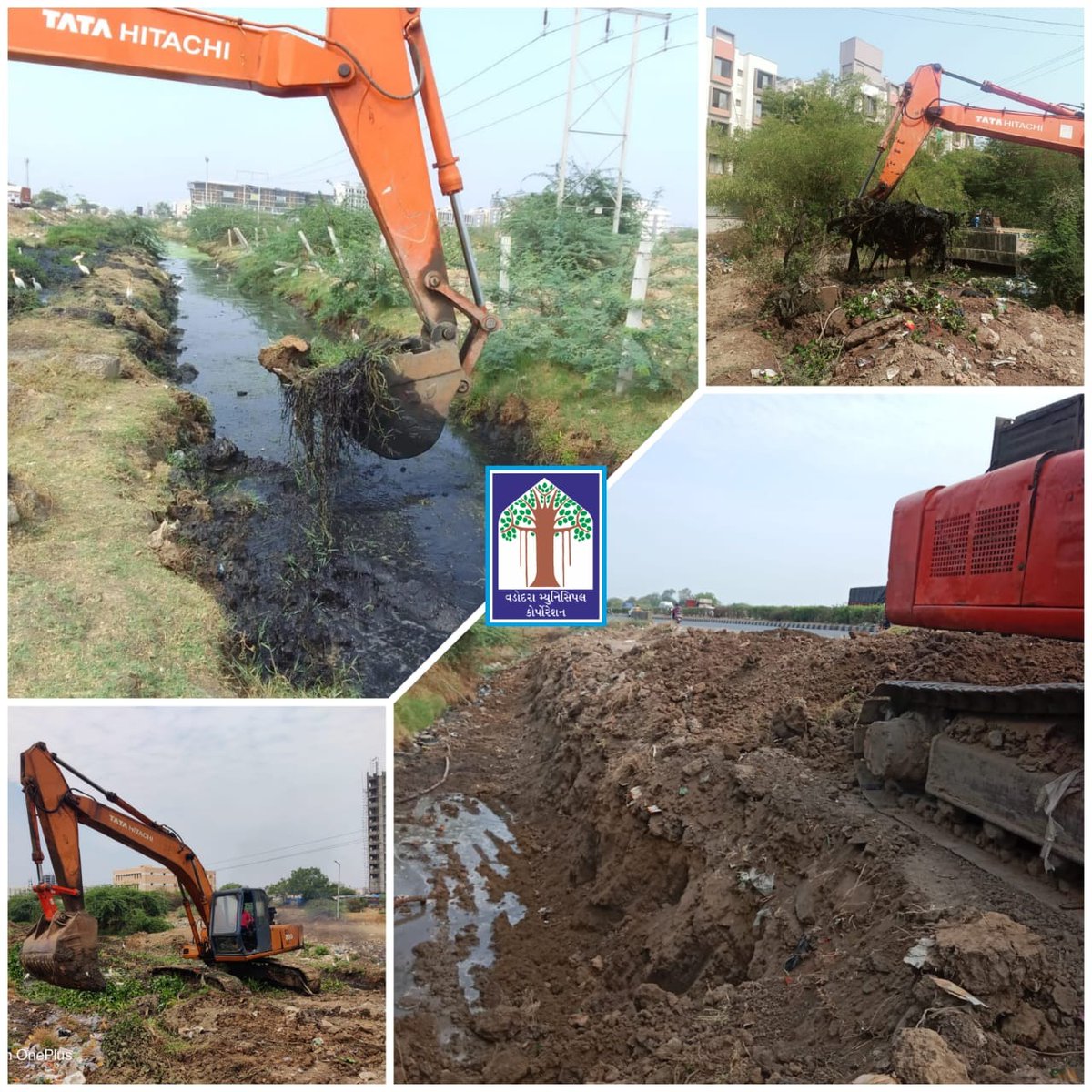 VMCVadodara's tweet photo. પ્રીમોન્સૂન ની કામગીરીના ભાગરૂપે વડોદરામાં વિવિધ વરસાદી કાંસ અને કેનલઓ ની સાફ -સફાઈ કરવામાં આવી.

#VMCVadodara #VMC #covid19 #Vadodara #VMC #SmartVadodara #DigitalVadodara #vmcvadodara #greenvadodara #cleanvadodara #AzadiKaAmritMahotsav https://t.co/WNEUZwR7MH