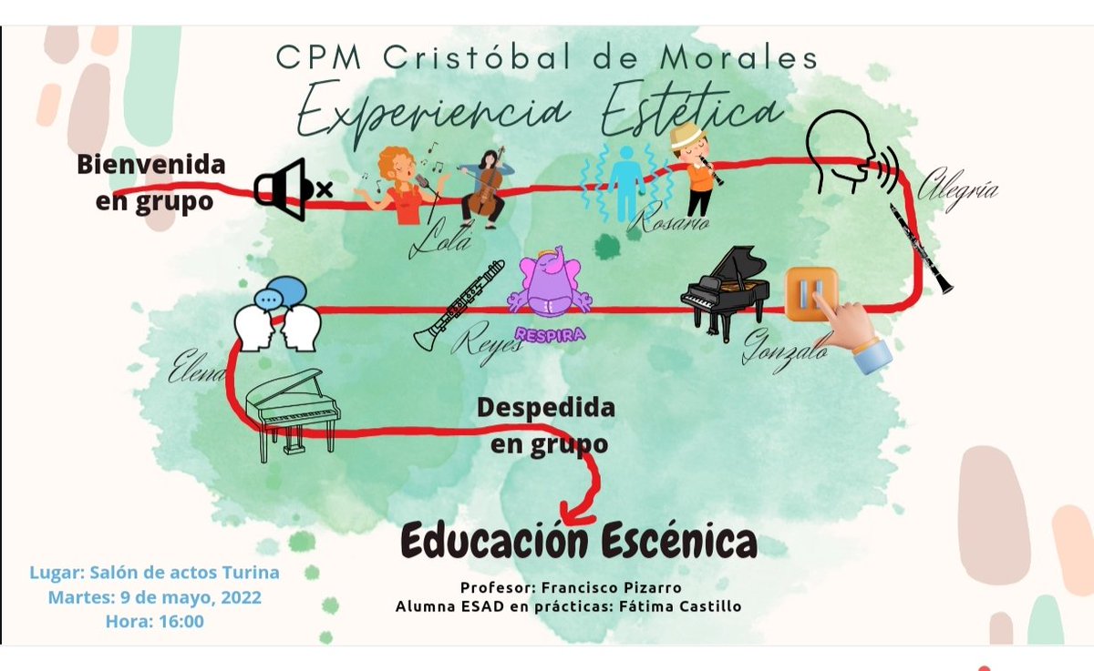 FranPizgom's tweet photo. Después de un curso completo llevando a cabo el proyecto de colaboración con la Escuela Superior de Arte Dramático, el próximo martes llevaremos a escena una EXPERIENCIA ESTÉTICA que pretende ser diferente a lo que es una audición al uso.

Cuanto se aprende cada día!! https://t.co/7MkybBgxwS