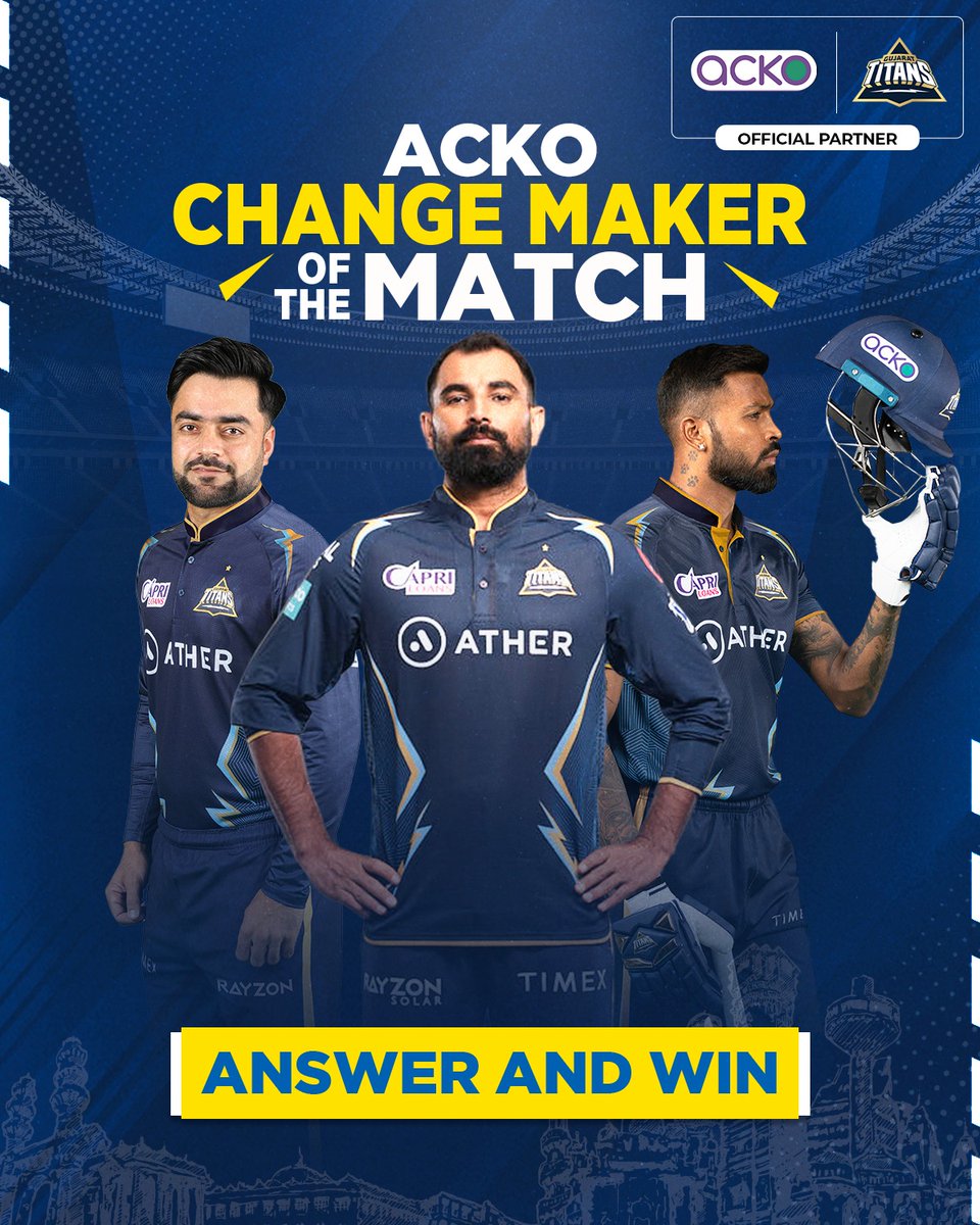 Can you predict who will be the game-changer of the match? 🤔

Put your 🏏 knowledge to the test and take part in our ACKO Game Change Maker of the Match contest! 💪🏼