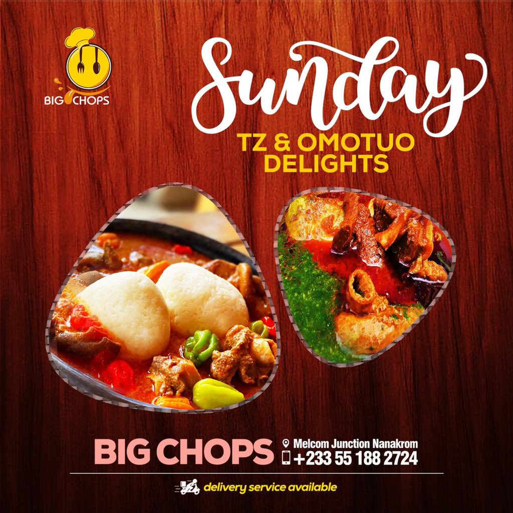 BadGyalMonroe's tweet photo. I’m opening my own food joint tomorrow!!!! #BigChops #Omotuo #TuoZaafi #bbmonroe https://t.co/eRmYA9EsKL