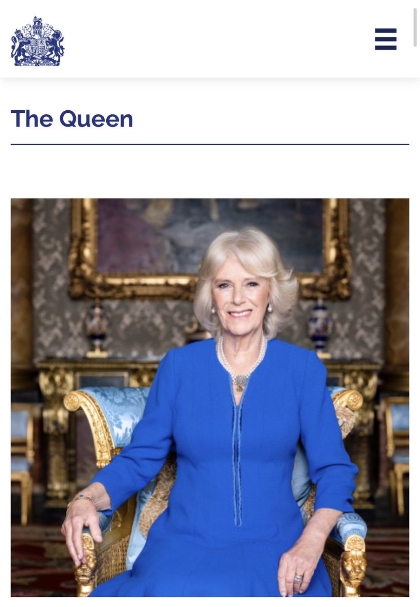 kates_rangers's tweet image. The Royal Family website has updated the Queens title from “The Queen Consort”, to “The Queen” 

#Coronation