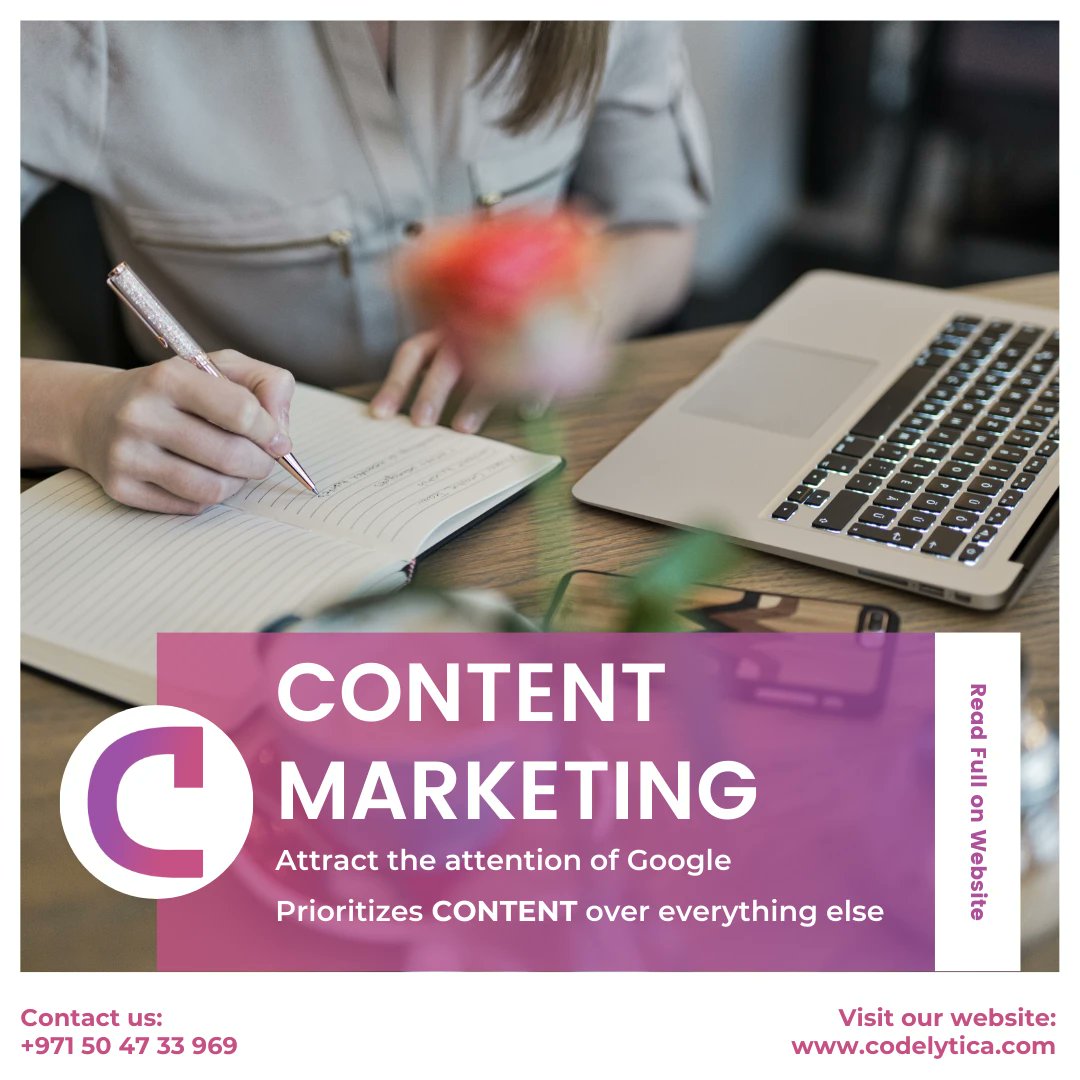 codelytica's tweet image. Get noticed by Google and prioritize your content!
Engage with customers, build brand awareness, and market your business cost-effectively with a strong digital presence.
#OnlineBrandBuilding #SEOStrategies #OnlineReviews
