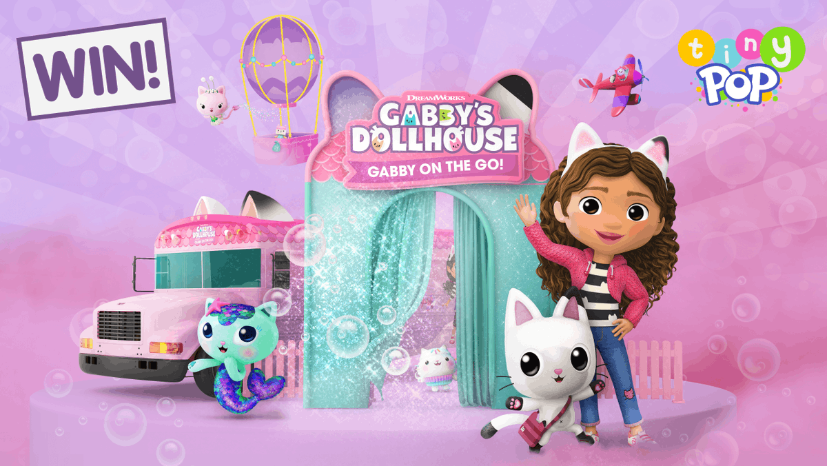 🐱 COMPETITION ALERT 🐱

To celebrate new Gabby’s Dollhouse S2 on Tiny Pop, we’re giving away some a-meow-zing goodies from <a href="/SmythsToysUK/">Smyths Toys UK</a> AND FastTrack tickets to the Manchester GABBY ON THE GO event! 

To enter, simply: 
👍 Like
♻️ RT
☑️ Follow

T&amp;Cs: bit.ly/42Taaoo