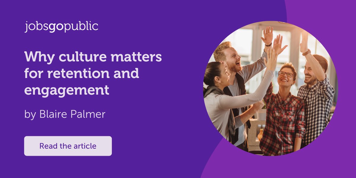 Jobs Go Public (@jgptweet) on Twitter photo Do you walk the walk when it comes to your #organisationalculture?
In the last of her four-part series #leadership expert <a href="/blairepalmer/">Blaire Palmer</a> shares why culture is the #1 game in town🏆
hubs.la/Q01Mn8lB0 Do you walk the walk when it comes to your #organisationalculture?
In the last of her four-part series #leadership expert <a href="/blairepalmer/">Blaire Palmer</a> shares why culture is the #1 game in town🏆
hubs.la/Q01Mn8lB0