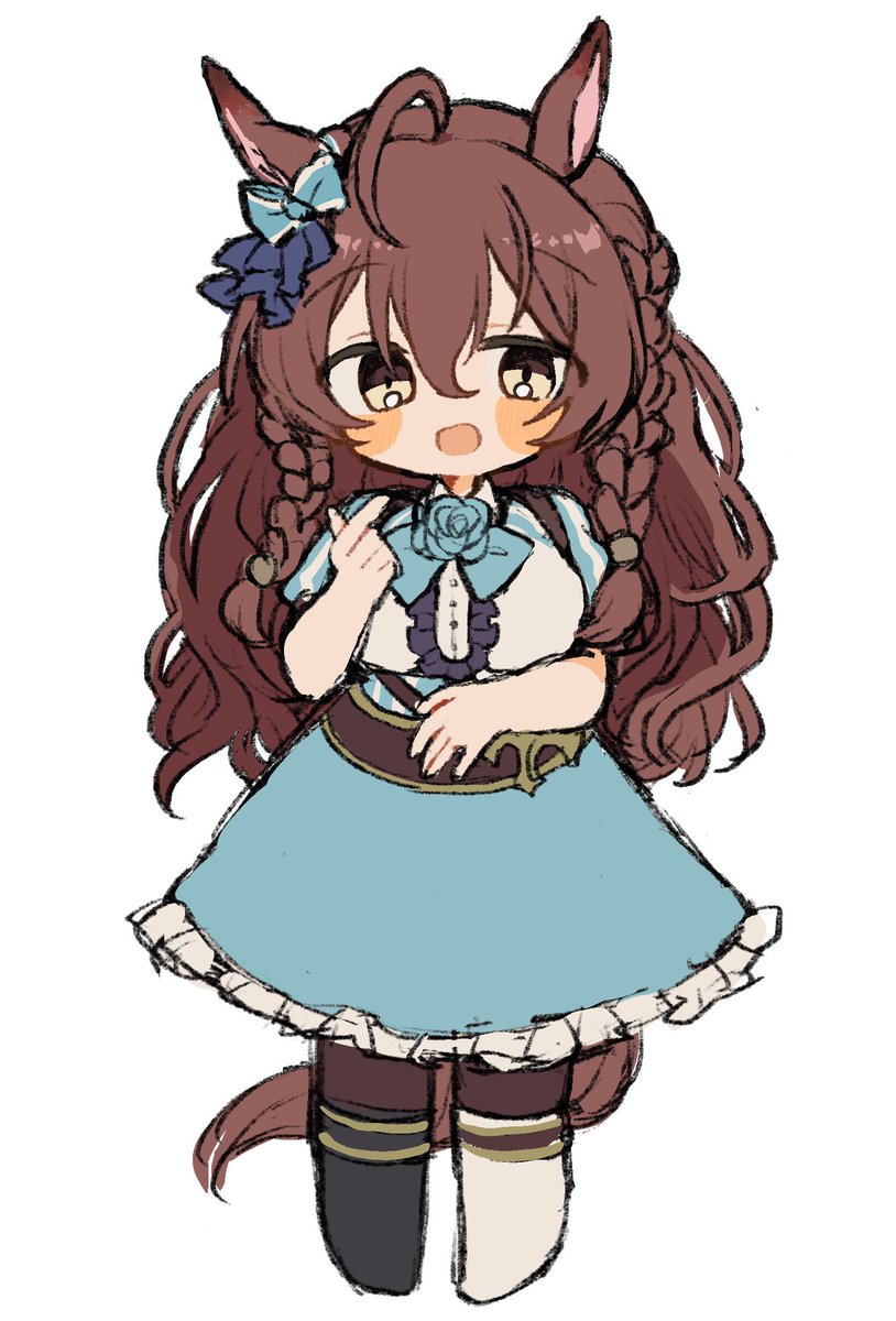 「メジロブライトかわいい」|桑のイラスト