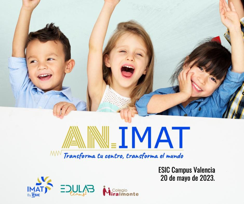 EdulabM's tweet photo. AN-IMAT: Transforma el teu centre, transforma el món.

Dia: Dissabte 20 de maig de 2023
Lloc: Campus València ESIC
Hora: De 9:00h a 14:00h
🤩
Un event organitzat per EduLab Teams i ESIC.

Inscripcions: https://t.co/lkI1RV3zHN

#edulabteams 
Edulab TEAMS 
#ESIC 
ESIC https://t.co/PJeBHqPb2B