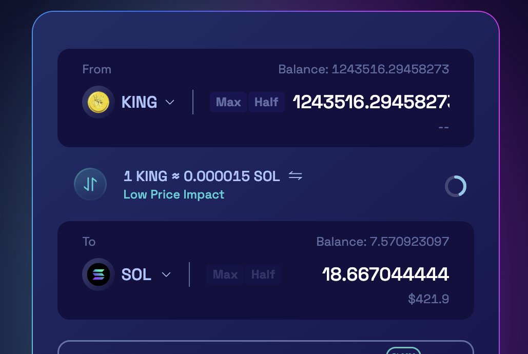 Bought 2 sol of $KING and i woke up this morning with this...
GM @kingcoinsol