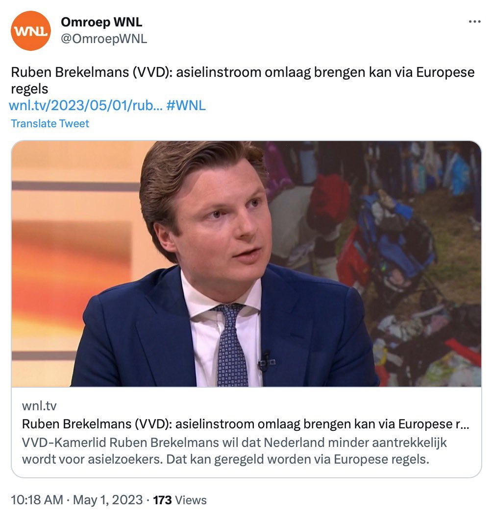 Dit is aartsleugenaar #rubenbrekelmans, zeg maar de #sjoerdwiersma van de #vvd met leugen nummer 900tig