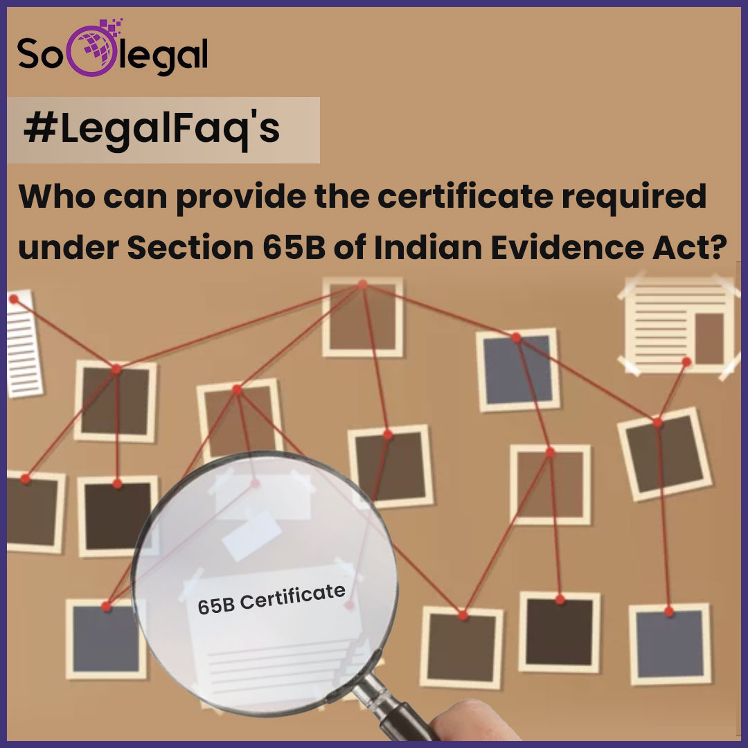 Soo_Legal's tweet image. The certificate required under Section 65B can be provided by any person who has knowledge of the operation of the device that produced the electronic record.

More - bit.ly/3pbpCiA

#legalfaqs #section65b #SoOLEGAL #IndianEvidenceAct