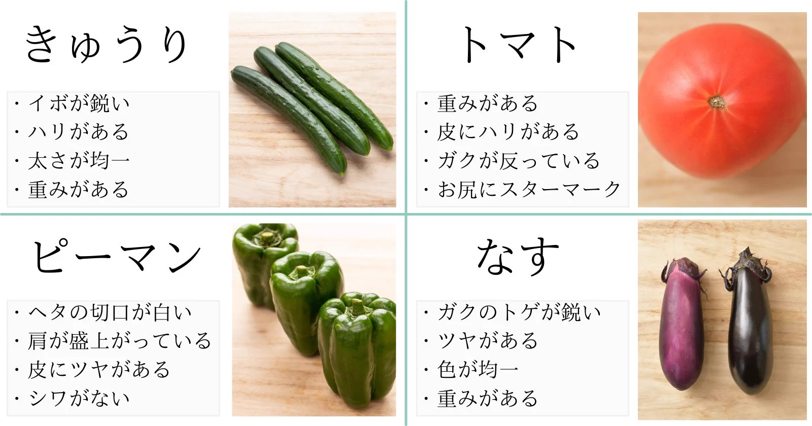 これさえ覚えておけば、美味しい野菜が食べられる！「野菜の選び方」まとめ。