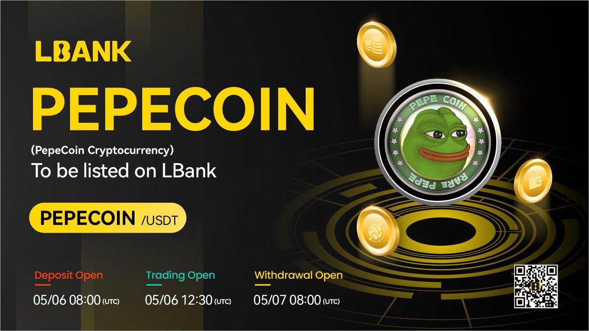 💫New #listing 🌟 $PEPECOIN (PepeCoin Cryptocurrency) has been listed on  LBank！@pepecoins 👉Trade here: https://t.co/vdJQcPBVne ❤️ Details:  https://t.co/3jRQegKvJO