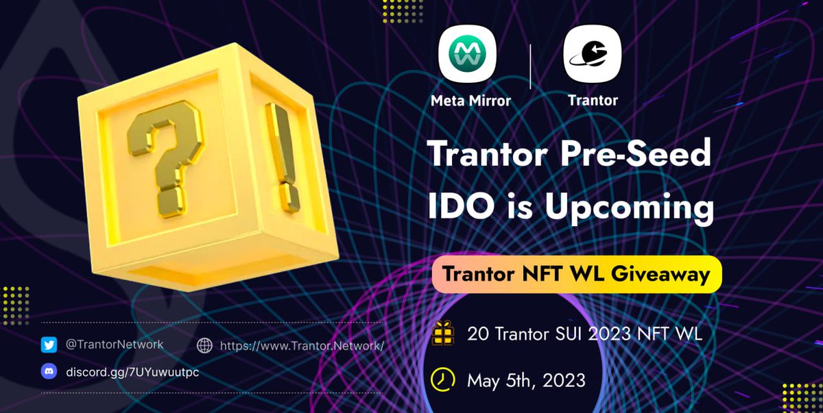 Auth3MetaMirror's tweet photo. 📷📷Welcome @TrantorNetwork for joining AI Buddy Ecosystem! 

Trantor is an omnichain asset transport protocol that allows oassets to be transferred between chains with 100% liquidity and zero fee

Reward:20 whitelists  https://t.co/depH5HYCBt
#Whitelist #Airdrop https://t.co/hYrzhmkfFy