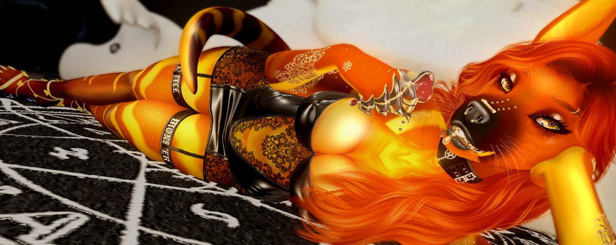 Schnee666's tweet photo. Tryna  look 🔥FIRE🔥 this round of @Abnormal_Event ? 🤩
@FluffyKreations got you with this flaming hot mod "Nom" in the color "Orange Fudge" 🟠
Go grab yours!

I'm using the Espen head option 🧡 https://t.co/ahF6JUXWJE