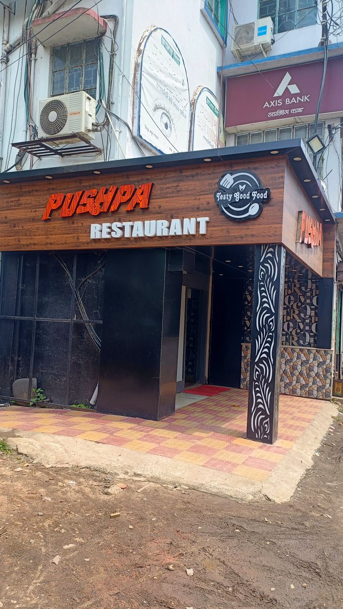 TAPASGHOSH88's tweet photo. #AlluArjun #Pushpa #PushpaTheRule 
The pushpa restaurant at Singur, Hooghly,West Bengal https://t.co/SKiW4U8eq4