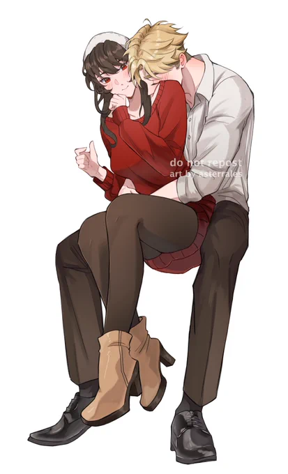 i havent drawn them in a while so heres a clingy loid #twiyor #SPY_FAMILY