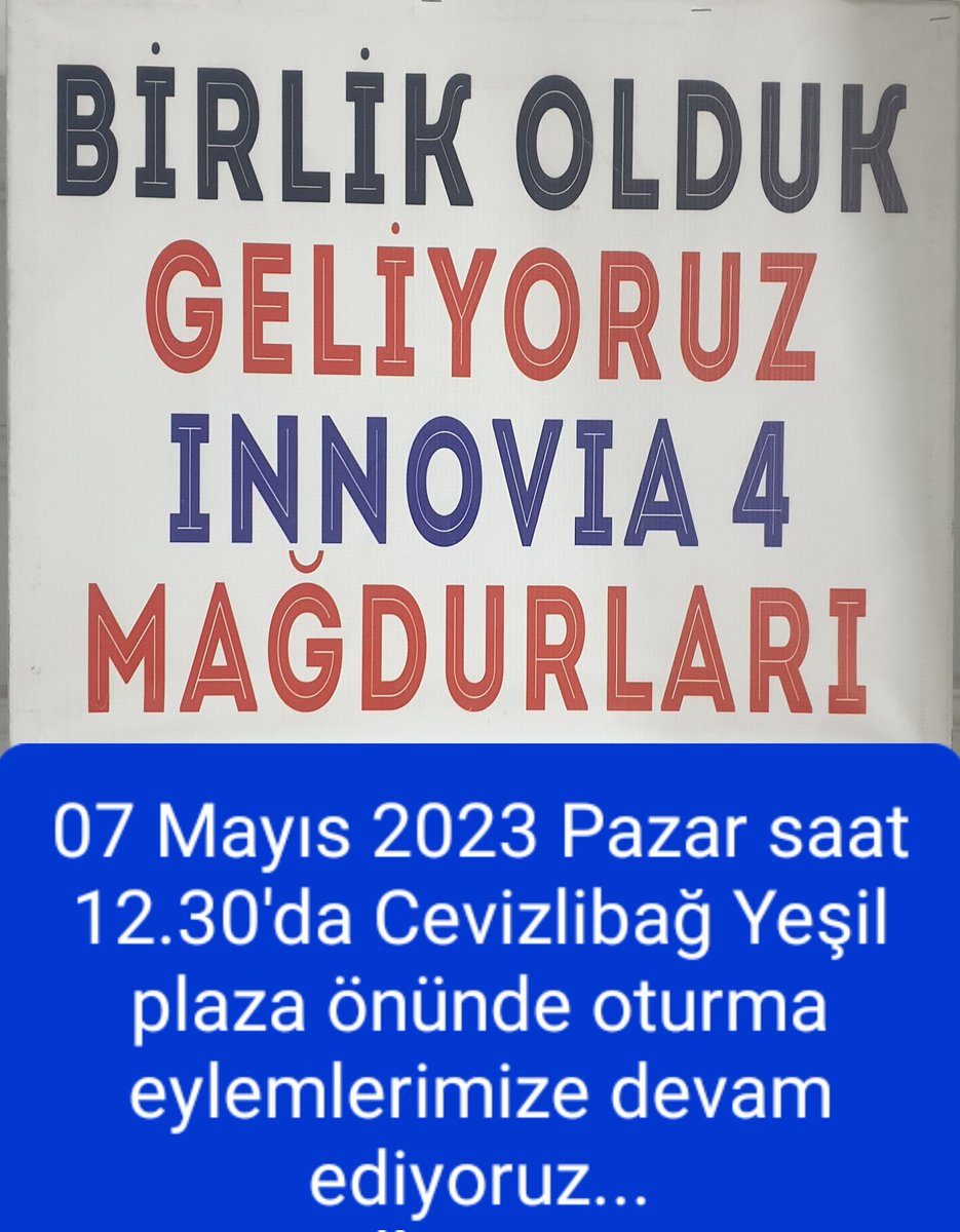 Esenyurt ınnovia 4 mağdurları Cevizlibağ yeşil Plaza önünde oturma eylemine devam ediyor