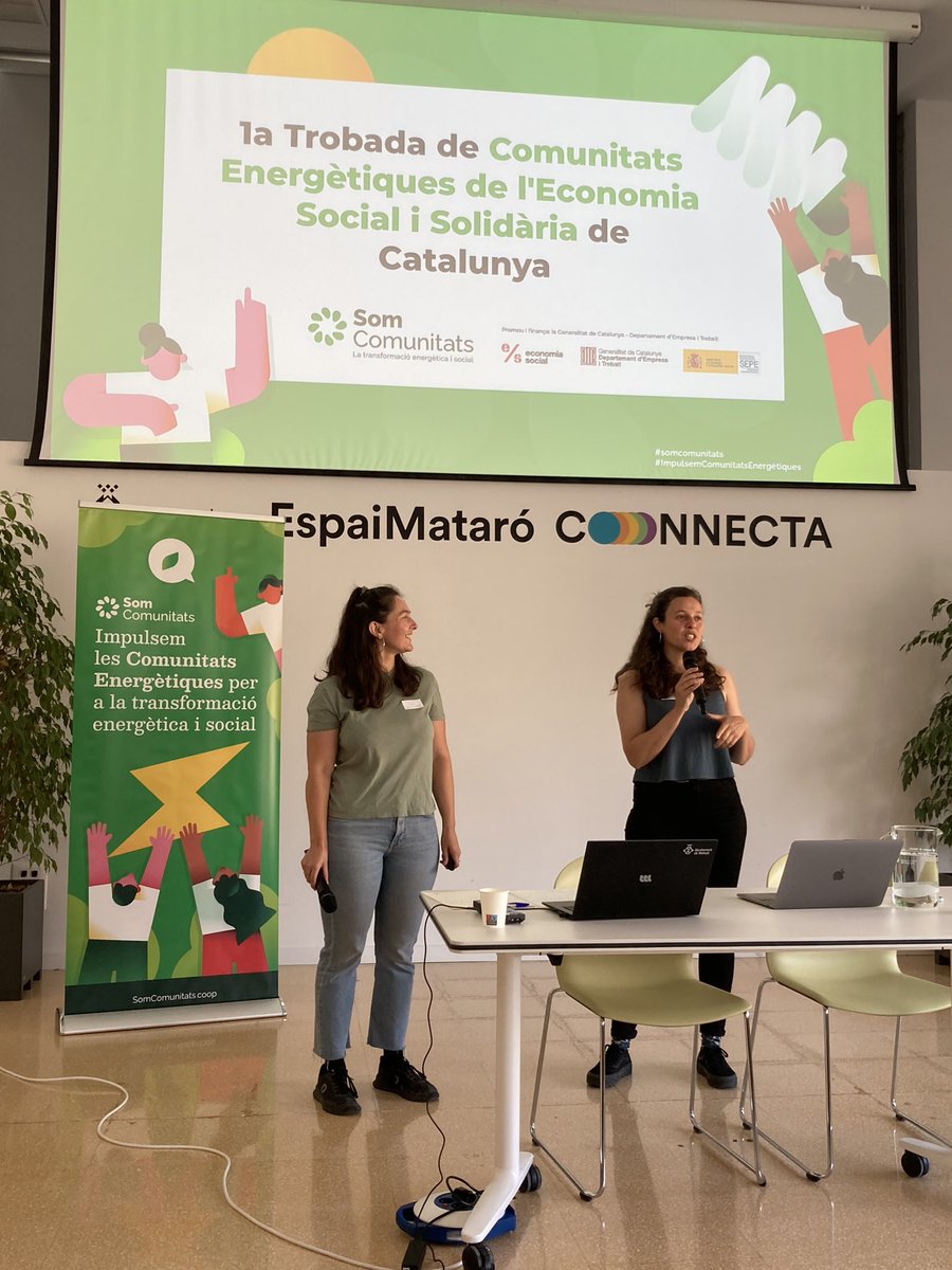 Avui #Femmescoop i  @ECompartidesBiS participem a la trobada de #comunitatsenergetiques de Cat a #Mataro

#somcomunitatenergetica