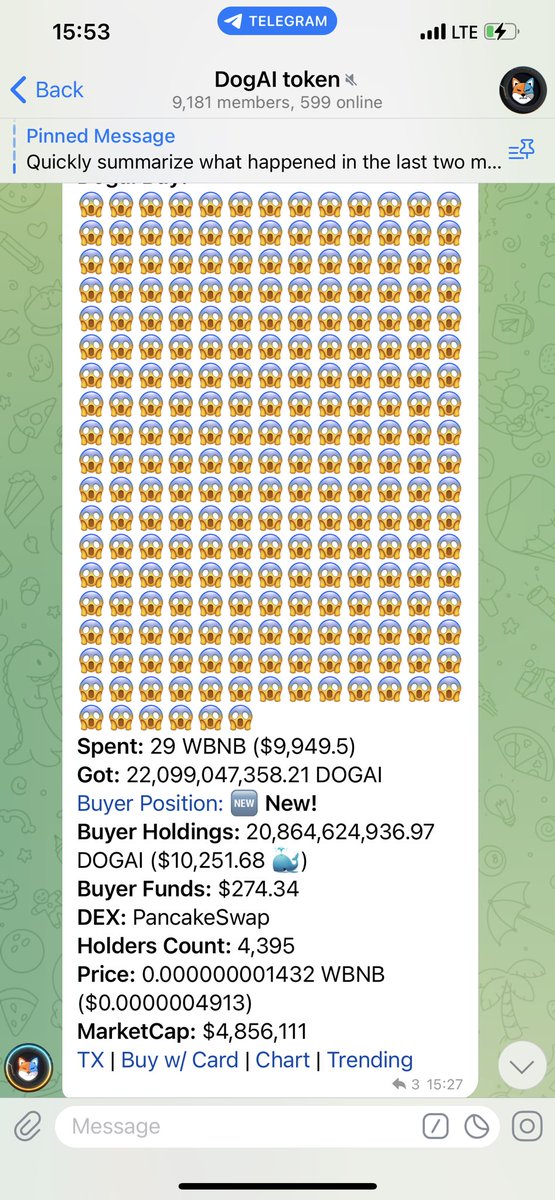 RaidThree's tweet photo. @cryptojack @DogaiOff is going insane 🎉Make sure to buy before CG listing , don't miss out on the next big meme of 2023🚀

💹Chart: https://t.co/1BL9E64fye

Website https://t.co/8EqNPydJUE
TG https://t.co/ZOE4beRx3J

 #ShibaInu #Doge #BabyDoge #DogAI #Meme #AI https://t.co/2a1vHw6VWo